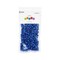 Essentials by Leisure Arts Pony Bead 6mm x 9mm Metallic Blue Opaque Plastic Pony Beads Bulk 500 pieces for Arts, Crafts, Bracelet, Necklace, Jewelry Making, Earring, Hair Braiding